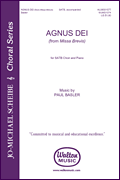 Agnus Dei SATB choral sheet music cover